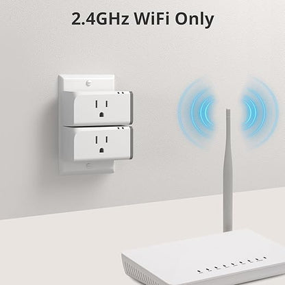 SONOFF S31 WiFi Smart Plug with Energy Monitoring, 15A Smart Outlet Socket ETL Certified, Work with Alexa & Google Home, IFTTT Supporting, 2.4 Ghz WiFi Only (2-Pack)
