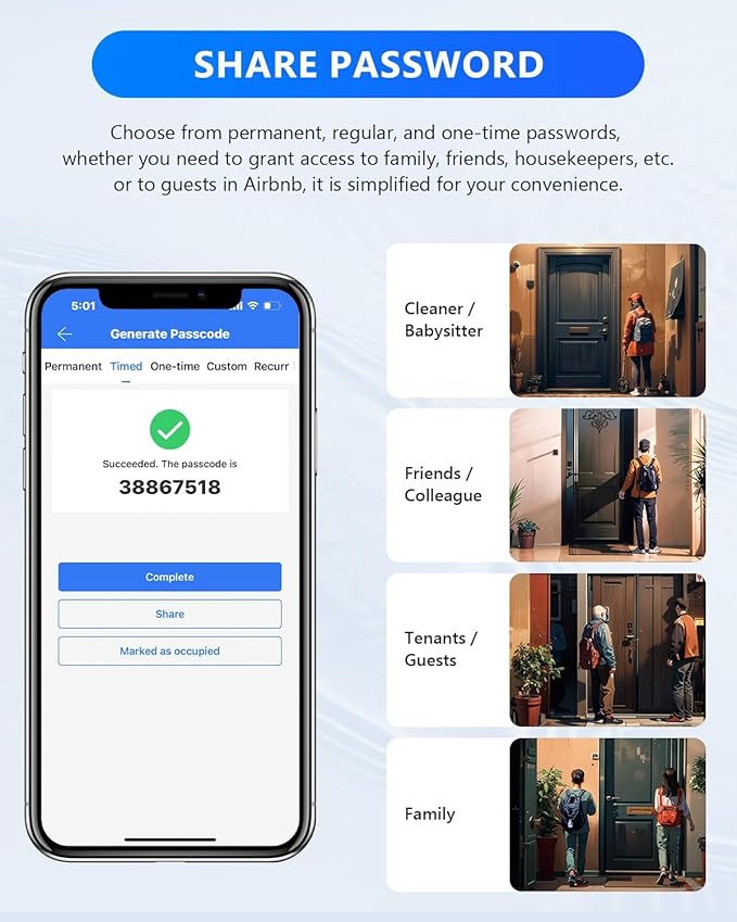 [New]Smart Lock Box,CATCHFACE Wireless Smart Key Lock Box App Control,Share eKey,Key Lockbox Wall Mount&Door Handle,Electronic LockBox Realtor/Home/Office/Warehouse/Vrbo/Cars