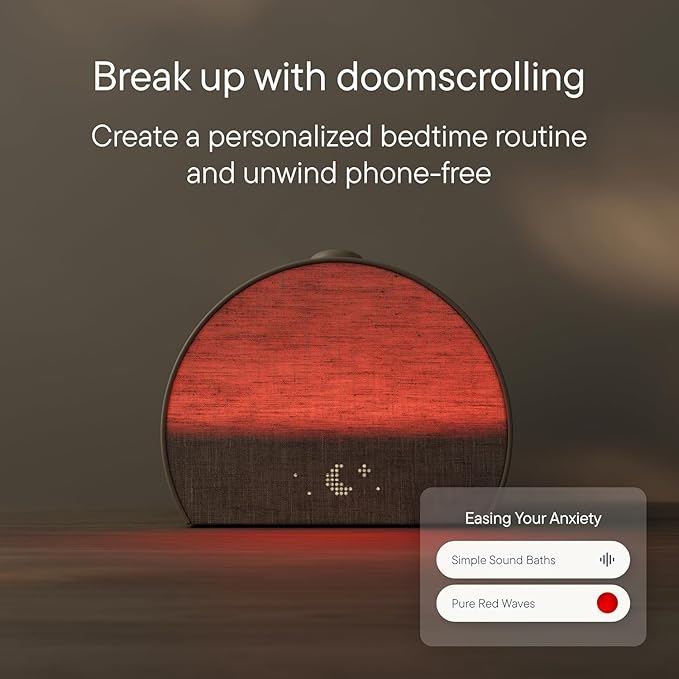 Restore 3 Sunrise Alarm Clock, Sound Machine with White Noise, Smart Light, Cocoa