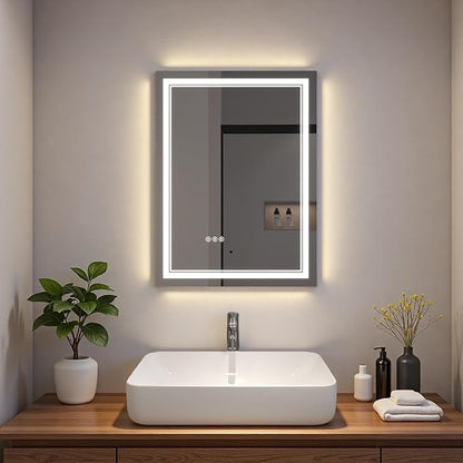 LED Bathroom Mirror with Lights, Wall Mirrors