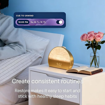 Restore 3 Sunrise Alarm Clock, Sound Machine with White Noise, Smart Light, Cocoa