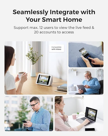 REOLINK 2K Battery Video Doorbell Camera, 150°x150° Head-to-Toe View, 2.4/5 GHz WiFi, Two-Way Talk, No Monthly Fee, Person/Vehicle/Package Detection(Chime not Included)
