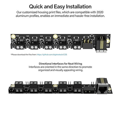 BIGTREETECH CEB V1.0 CANbus Expansion Board Perfect for 2020 Aluminum Profiles Support Klipper, EBB SB2240/SB2209 EBB36/42 CAN+Octopus Pro H723, Manta M4P/M5P/M8P Control Board