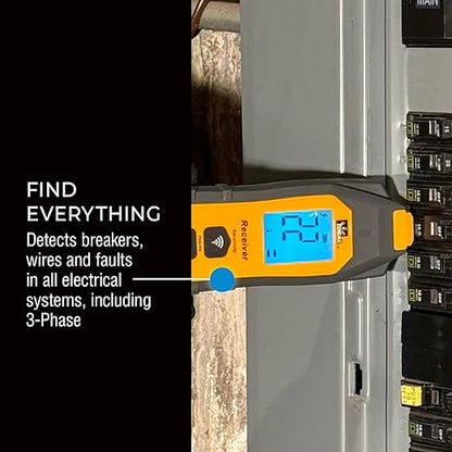 Ideal Electrical SureTrace Digital Circuit Tracer (61-946) 0-480 Volts AC/DC with Backlit Display — Find Breakers, Fuses, Wires, Dead Shorts, and Splice Errors