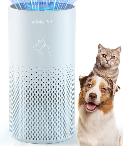 Afloia Air Purifier for Bedroom and Pets Home up to 880 Ft², 5-in-1 HEPA Air Filter Cleaner with Washable Pre-Filter, Removes Pet Hair, Odors, Dander & Allergies, Whisper-Quiet Sleep Mode-Kilo Pet