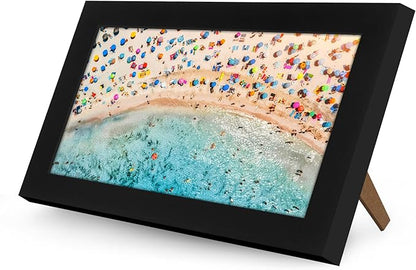 Americanflat 5x9 Picture Frame with Shatter-Resistant Glass - Signature Collection - Gallery-Style Frames Made of Engineered Wood - Photo Frame for Tabletop and Wall Display - Black