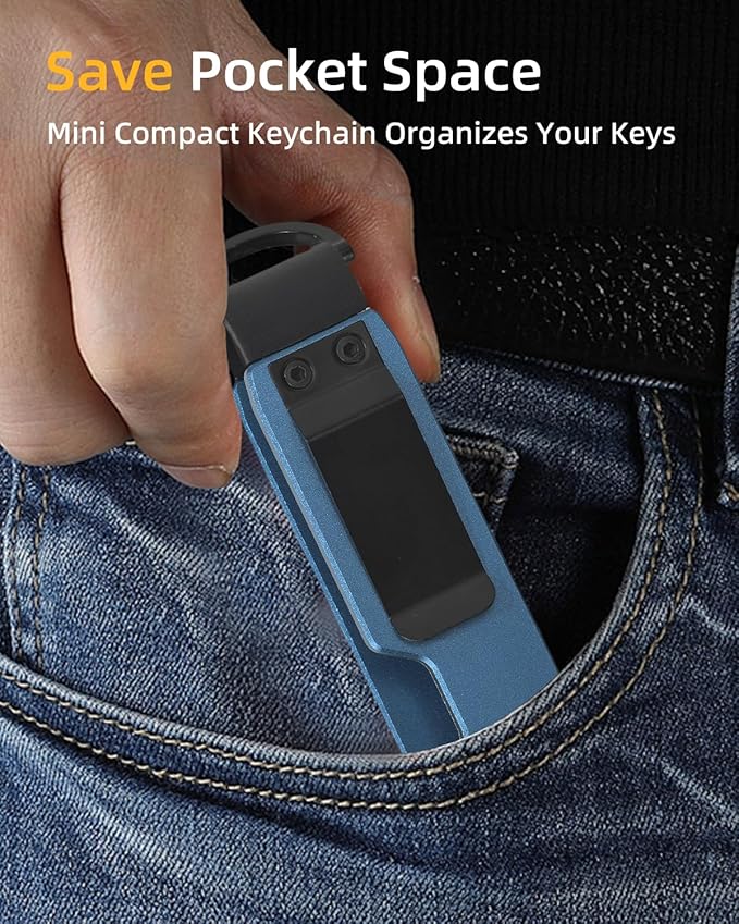 Keychain Key Holder Keychain Tile For Men/Women Key Finder Ring/Organizer for Car Keys Keyring Accessories 2-5 Keys