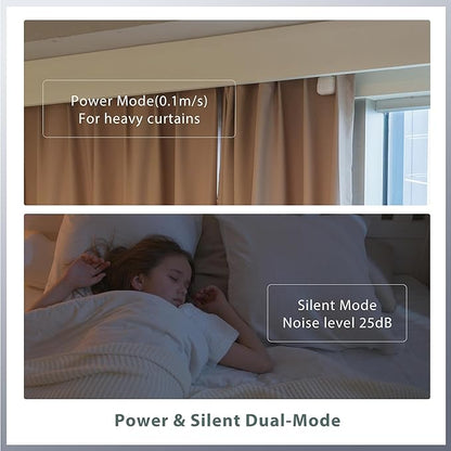 Automatic Curtain Opener Electric: Smart Remote Control Closer｜Long-Lasting Battery/Type-C｜No Drill for 8-40mm Roman Rods/T-Tracks & U-Rails｜Quiet Motor Robot for Bedroom/living room
