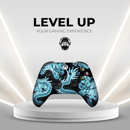DreamController Neon Dragonns Custom X-box Controller Wireless compatible with X-box One/Series X/S Proudly Customized in USA I Permanent HYDRODIP Print(NOT JUST A SKIN)(MODDED)