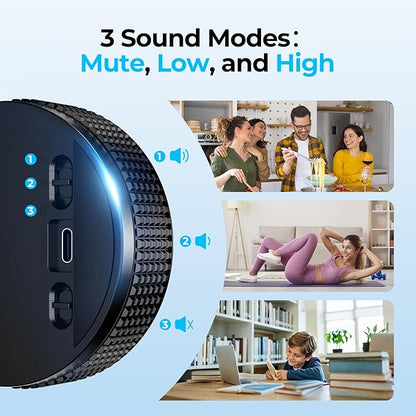 USB Rechargeable Magnetic Kitchen Timer for Cooking, Building 800mAh Battery Large Display Digital Countdown Countup Timer, 3 Preset 5/15/25 Mins Loud Alarm for Baking Grilling Studying