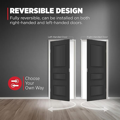 Kwikset Halifax Entry Door Handle with Lock and Key, Secure Keyed Reversible Lever Exterior, For Front Entrance and Bedrooms, Matte Black, Pick Resistant Smartkey Rekey Security and Microban