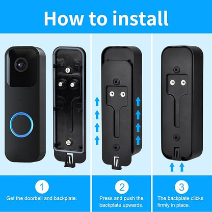 Blink Doorbell Backplate Replacement, Blink Doorbell Back Plate,Backplate Compatible with Blink Video Doorbell, Blink Doorbell Mounting Plate with Blink Key Replacement (2pack)