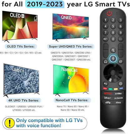 Voice Magic for LG-TV-Remote Control Replacement, for Magic Remote MR21 MR22 MR23 MR24GA with Battery, with Voice Recognition and Pointer Function