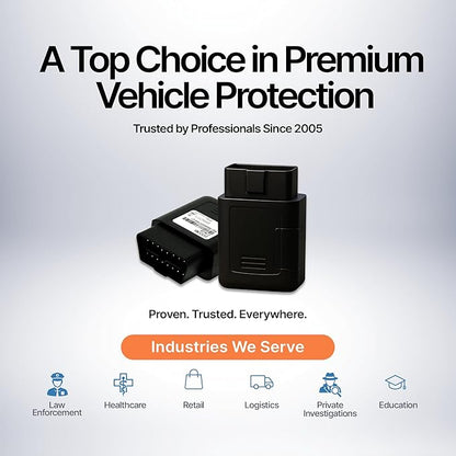 Brickhouse Security GPS Tracker for Vehicles- TrackPort OBD II Tracking Device- Tracker for Car Location and Speed- Mini OBD GPS Tracker for Vehicles- GPS Trackers- Subscription Required