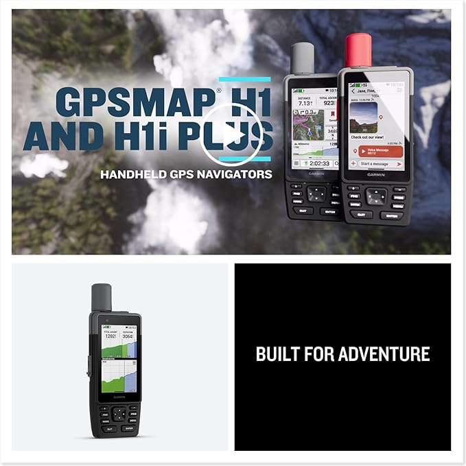 Garmin® GPSMAP® H1, Premium GPS Handheld Navigator with Color Touchscreen and Buttons, Durable IP67 Water Rating, Long Battery Life, Built-in Flashlight, Preloaded Maps