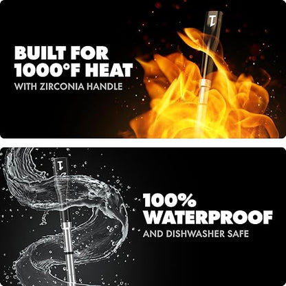 CHEF iQ Sense | Smart Wireless Meat Thermometer | Ultra-Thin Probe | WiFi Unlimited Range | 1000°F Heat Safe | 5 Sensors | BBQ, Grill, Oven, Smoker, Air Fryer | Gen3