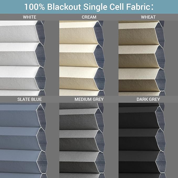 SmartWings Cellular Fabric Samples, Blackout & Light Filtering Fabric, Used in Nowa Cellular Shades, Multi-Color