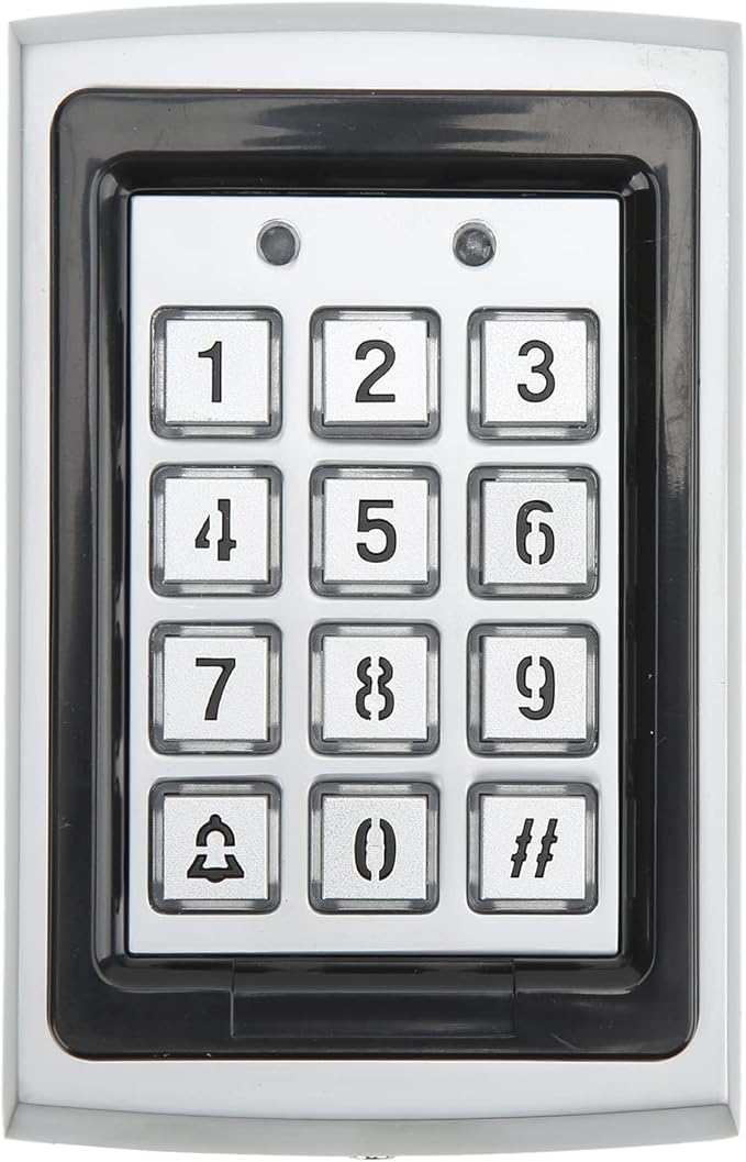 Door Access Control Machine Keyless Entry Pad Metal Shell , Smart RFID Reader Wired Garage Door Keypad Access Control System - Impact , Large Capacity, Ideal