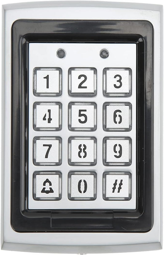 Door Access Control Machine Keyless Entry Pad Metal Shell , Smart RFID Reader Wired Garage Door Keypad Access Control System - Impact , Large Capacity, Ideal