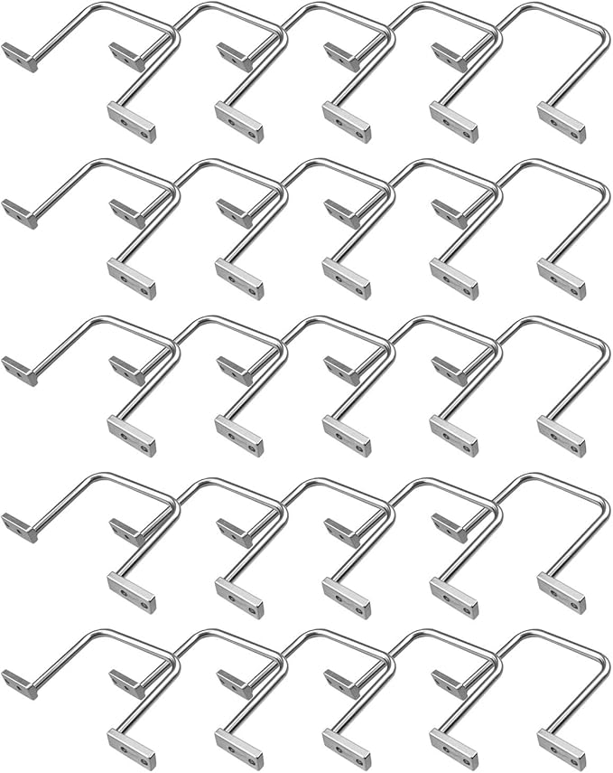 25Pcs 3 Inch D Rings, Aluminum Heavy Duty Distribution Rings for Managing and Organizing Electric Cables Wires, Silver
