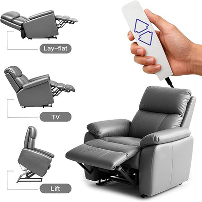 2 Button 5 Pin Remote Hand Control with USB A C Ports and Backlight for Lift Chair Electric Sofa Power Recliner Parts Replacement Controller Handset