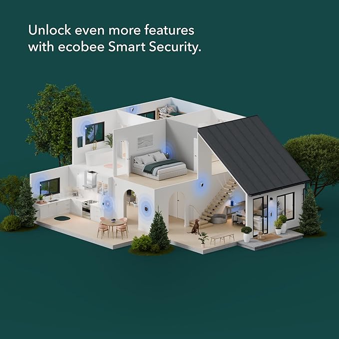 ecobee Security Bundle Pack Smart Doorbell Camera (Wired) + SmartSensor for Doors and Windows (2-Pack)