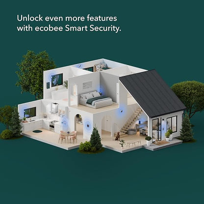 ecobee Security Bundle Pack Smart Doorbell Camera (Wired) + SmartSensor for Doors and Windows (2-Pack)
