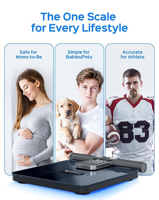 8-Sensor Smart Scale, Body Composition Pod Scale with Handheld Display, Measures Body Fat, Muscle Mass & BMI, FSA&HSA Eligible