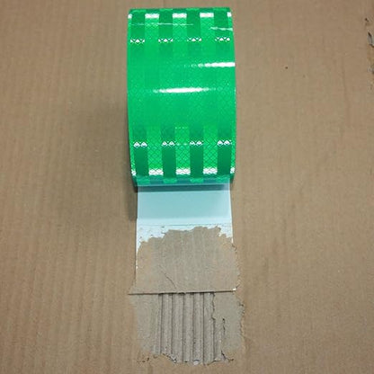 Non Fading Reflective Tape Green 3 inch, Outdoor Waterproof High Visibility Warning Industrial Marking Tape, Safety Stickers (68 feet)