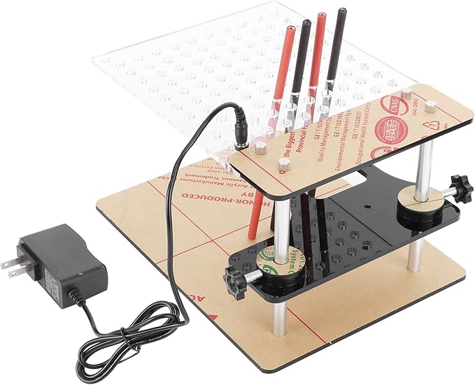 Main Test Board Assembly,Connection Line,BDM Frame Test Board with 4pcs Probe Pin Support for 22pcs BDM Adapter US Plug 110‑240V
