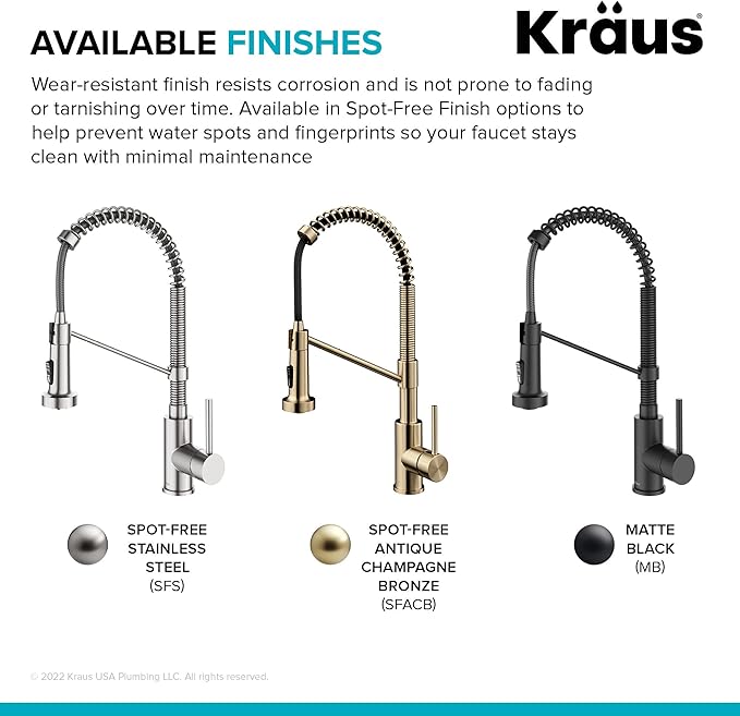 KRAUS Bolden Touchless Sensor Commercial Style 2-Function Single Handle Pull Down Kitchen Faucet in Matte Black, KSF-1610MB