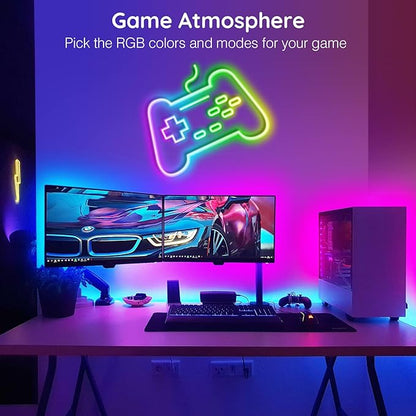 AILBTON 200Ft Neon Rope Lights,Flexible Led Rope Lights Control with App/Remote,Multiple Modes Music Sync Gaming RGB Led Neon Lights for Bedroom Outdoor