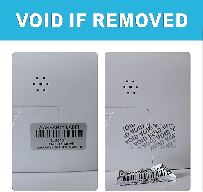 Tamper Evident Proof Barcode Stickers with Individual Serial Number Security Warranty Void Sticker,Sealing Label for Package(150pcs 1.6x0.8 inches,Matte Silver)