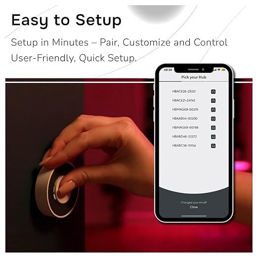 Flic Twist | Smart Home Controller | Works with Matter, Alexa, SmartThings Through Any Flic Hub (White)