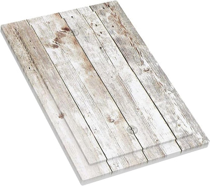Vintage Light Wood Retro Rustic White Gray Oak Print Light Switch Cover Plate 1 Gang No Device Blank Electrical Wall Plates Faceplate Decorative Switch Plate Covers for Farmhouse Home Decor