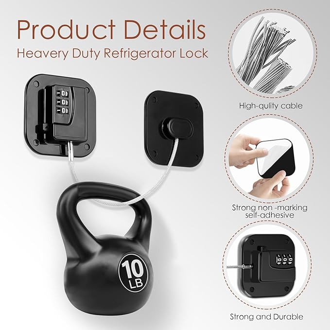 Refrigerator Lock, Combination Lock for Refrigerator Cabinets