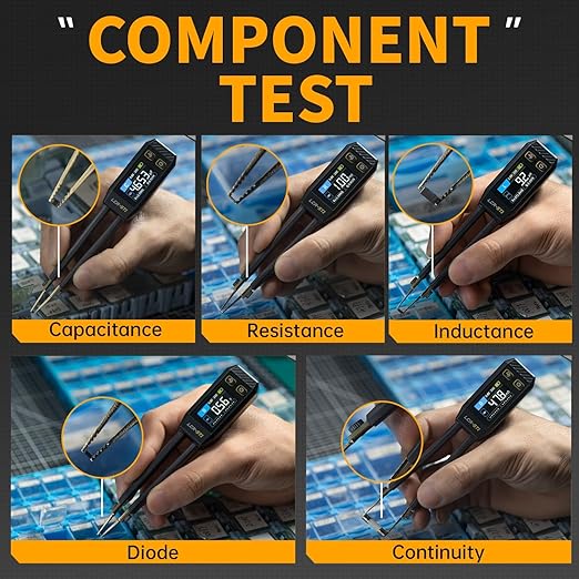 LCR-ST1 Mini Smart Bridge Tweezer LCR SMD Tester Resistance Capacitance Inductance Continuity Diode Test Measurement Tools