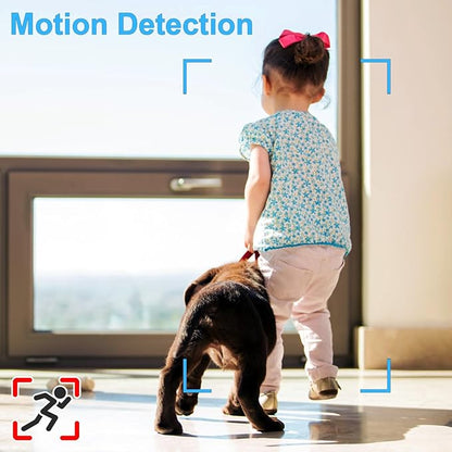 64GB Home Security Camera, 1080P Surveillance Camera, Indoor Camera with 10000mAh Battery, Night Vision, Motion Detection