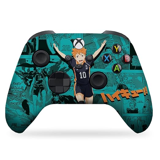 DreamController Haikyyuu Hinatta Custom X-box Controller Wireless compatible with X-box One/Series X/S Proudly Customized in USA with Permanent HYDRO-DIP Printing (NOT JUST A SKIN)