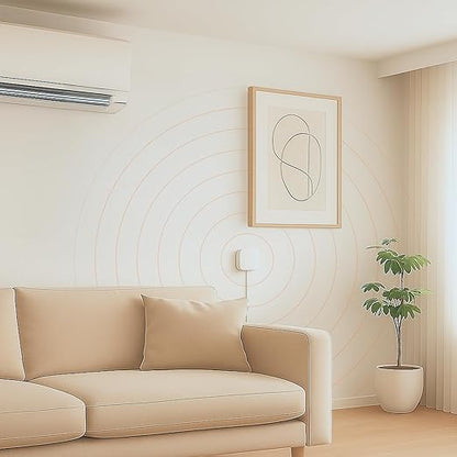 Air Quality Sensor & Air Quality Monitor Indoor – Smart Indoor Air Quality Monitor with PM2.5, VOC, Temperature & Humidity | Air Quality Tester for Home, Office & Rentals