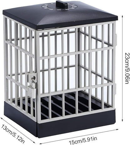 Phone Lock Box, Timer Control Cell Phone Jail with Security Lock Mechanism for Kids Homework Office Home Use, Holds 5 Mobile Phones (A)