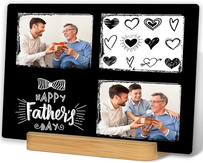 Custom Metal Photo Prints, Personalized Picture Frame with Your Photos, Customized Photo Gifts for Lovers, Couples, Family and Home Decor