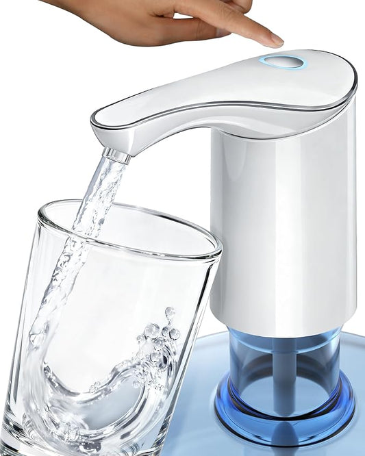 Electric Water Bottle Dispenser for 3-5 Gallon Jug, Automatic USB-C Water Jug Dispenser, Portable Upgraded Submersible Water Pump,High-Power & Silent Operation for Camping Home Office Bedroom