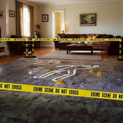 Crime Scene DO NOT Cross Tape – 3 Inch x 1000 Feet | Bright Safety & Hazard Tape with Bold Black Text for Construction, Events, and Dangerous Areas (Crime Scene DO NOT Cross, 2 Pack)