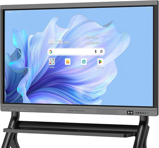 55" Smart Board, 4K Digital Whiteboard for Office, Hybrid Work & Classrooms, Google EDLA-Certified Interactive Whiteboard with Android 14, OTA Updates & Open Apps Ecosystem, 8+128GB Storage