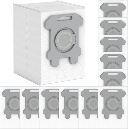 12 Pack Dirt Disposal Bags Compatible with Robotic Vacuum Cleaner i3, i3+, i7, i7+, i8, i8+, i4, i4+, i1, i1+, i6, i6+, j7, j7+, s9, s9 Plus, i & s j Series Vacuum Bags Bin Bags Replacement Parts