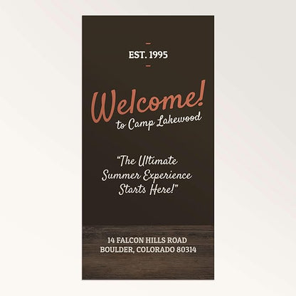 Staples Custom Scrim Vinyl Banner - 36W" x 96L" Quote Banner with 4 Grommets - Durable Outdoor Sign for Events, Promotions, and Business Advertising (Wood)