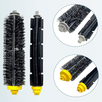 9 Pack Replacement Parts Accessories for irobot Roomba 600 500 Series 694 675 676 692 695 677 671 655 645 690 680 660 650 620 614 595 585 564 robot, 4 Filter 4 Side Brush 1Bristle&1Beater Brush