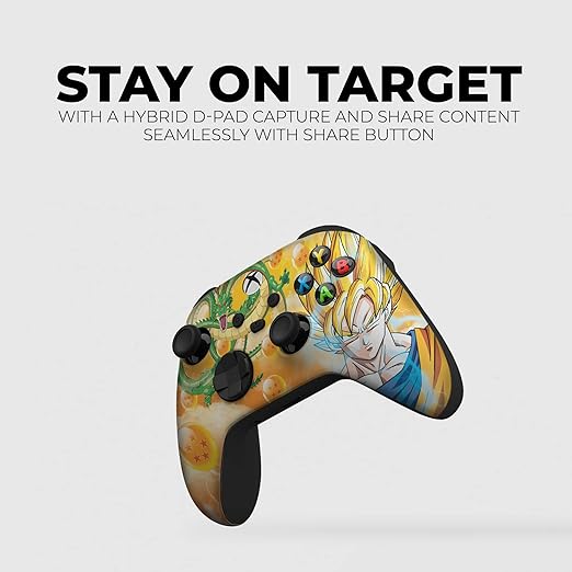 DreamController D. B. Z. Gokku Custom X-box Controller Wireless compatible with X-box One/Series X/S Proudly Customized in USA with Permanent HYDRO-DIP Printing(NOT JUST A SKIN) (MODDED)