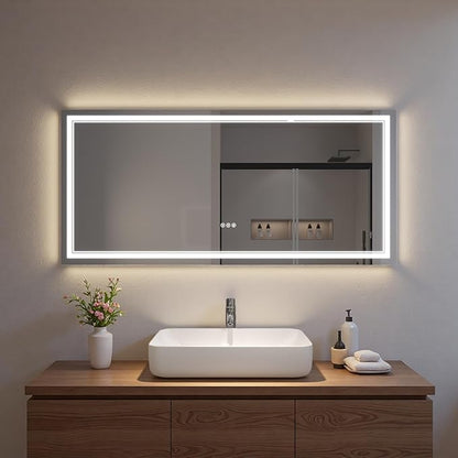 LED Bathroom Mirror with Lights, Wall Mirrors